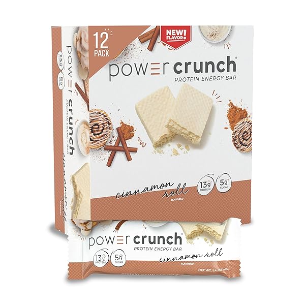 POWER CRUNCH PROTEIN WAFER BARS, HIGH PROTEIN SNACKS...
