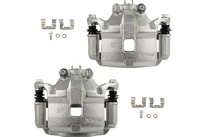 cciyu Front Left & Right Brake Calipers Assembly w/Bracket 19B2618 19B2619 2000 2001 2002 2003 2004 2005 2006 For Nissan For Sentra 1.8L