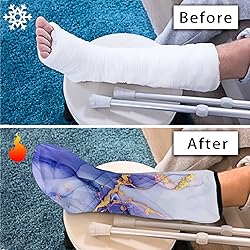 LedBack Purple Marble Print Leg Cast Cover Soft