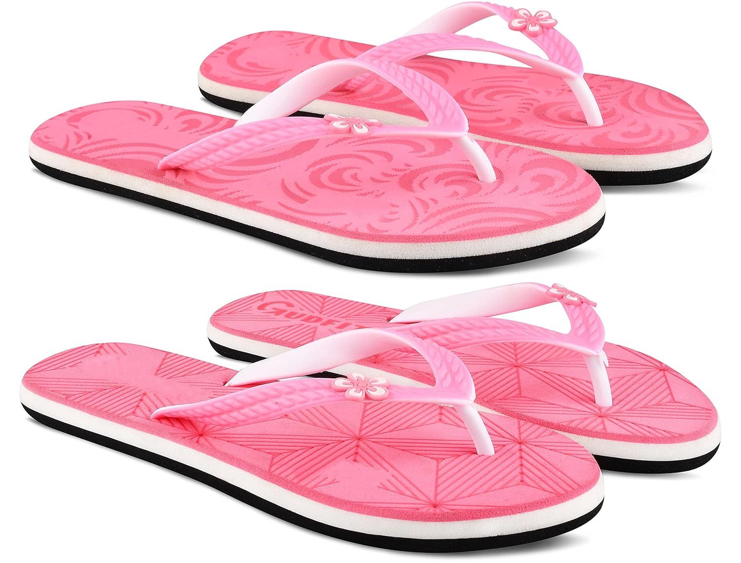 Buy StyleArt Women's Combo of 2 Pair Flip Flops, Pink & Pink EVA
