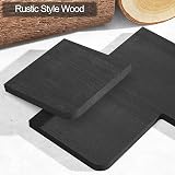 SRIWATANA Corner Shelves 2 Tier Floating Wall Mounted Rustic Black view 7