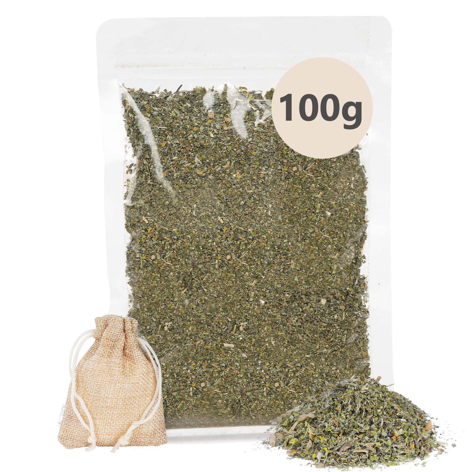 OSDUE Catnip Buds,100g Dried Premium Catnip, Natural, Perfect for Cat Toys, Use with Cat Toys, Scratching Posts & More