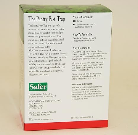 Amazon Com Pantry Moth Kit Safer Brand 05140 The Pantry Pest