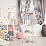 Youyijia Small Clothes Rail 60x36x151cm White Heavy Duty Metal Rack view 8
