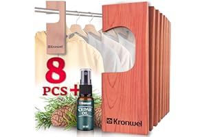KRONWEL Aromatic Cedar Blocks for Clothes Storage w/Cedar Oil, Red Cedar Wood Hang Ups for Closets & Drawers, Cedar Closet & Drawer Fresheners Set