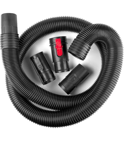 2.5 In X 20 Ft Dual-Flex Wet Dry Vac Hose – Tug-a-long, Fits RIDGID & More