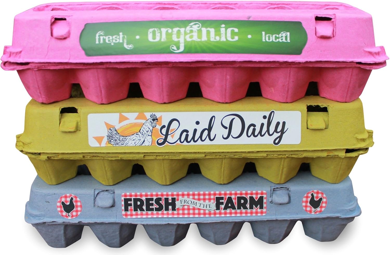 Egg Cartons for a Dozen Eggs (12 Pack) made from Recycled