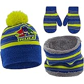 PJ Masks Boys Toddler Winter Hat, Scarf & Mittens Set For Ages 2-4 Or Hat, Scarves & Kids Gloves Sets For Ages 4-7