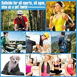 VAKKI Cooling Towel Ice Cold Sports Sweat Tote Neck Bandana view 6