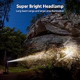 Lighting EVER LE Head Torch Rechargeable 2 Pack 5 Modes 150m Waterproof view 2