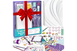 Souroyea Journal Set for Girls Ages 8-12, Teen Girl Gifts, Personalized Gifts 6-15, Teenage Girls Gifts Ideas, Art Supplies for Kids 9-12, Scrapbook Kit, Crafts for Girls Ages 8-12, Christmas Gifts