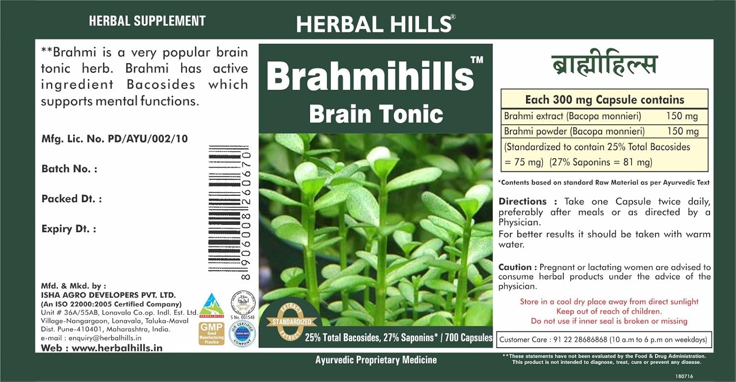 Brahmi powder uses capsules
