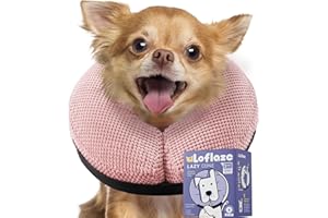 Loflaze Soft Inflatable Dog Cone for Large Medium Small Dogs Cats - Neck Donut, E Collar Alternatives for Recovery