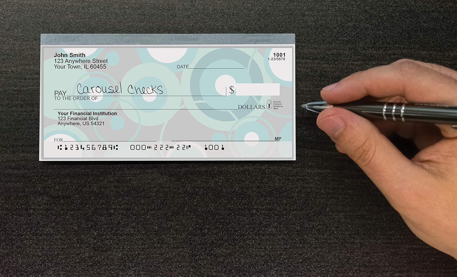 Stylish Patterns Top Tear Value Priced Personal Checks (1 Box of Duplicates, Qty. 100) : Office Products