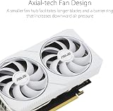 ASUS Dual NVIDIA GeForce RTX 3060 White OC Gaming 8GB GDDR6 PCIe 4.0 HDMI view 2