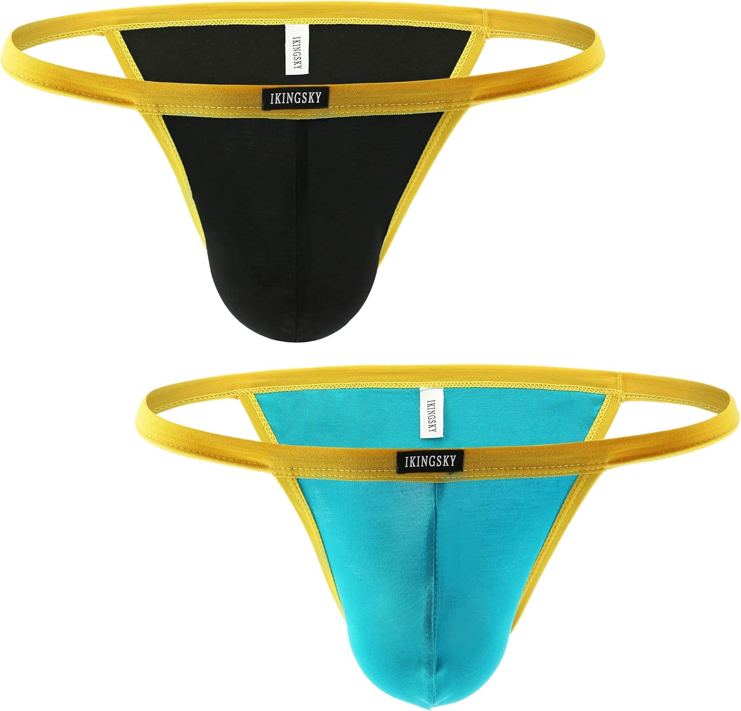 iKingsky Men's HighLeg Opening Modal Bikini Underwear Sexy Low Rise