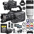 Sony FX6 Digital Cinema Camera Kit with 24-105mm Lens ILME-FX6VK, FE 70-200mm Lens, 160GB Memory Card, BP-U35 Battery, Filter Kit, Color Filter Kit, Lens Hood, Bag, and More