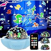 Dinosaur Toys for 3-10 Year old Boys,7-in-1 Kids Night Light Projector with 3 Films 93 Effects, Remote, Timer, 360° Rotation, Birthday Christmas Xmas Gifts Stocking Stuffers for Kids Age 3 4 5 6