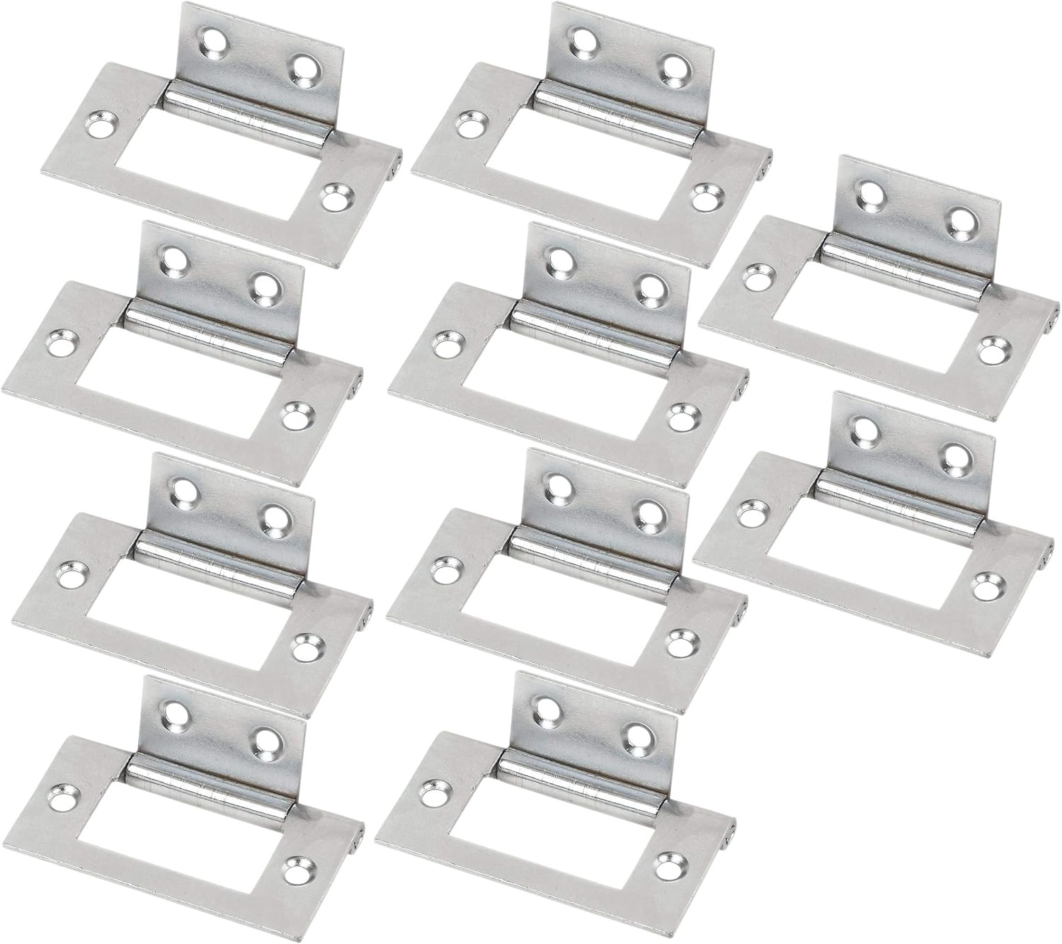 5 works (10 Units) Flush Hinge Polished Chrome 51 x 25mm