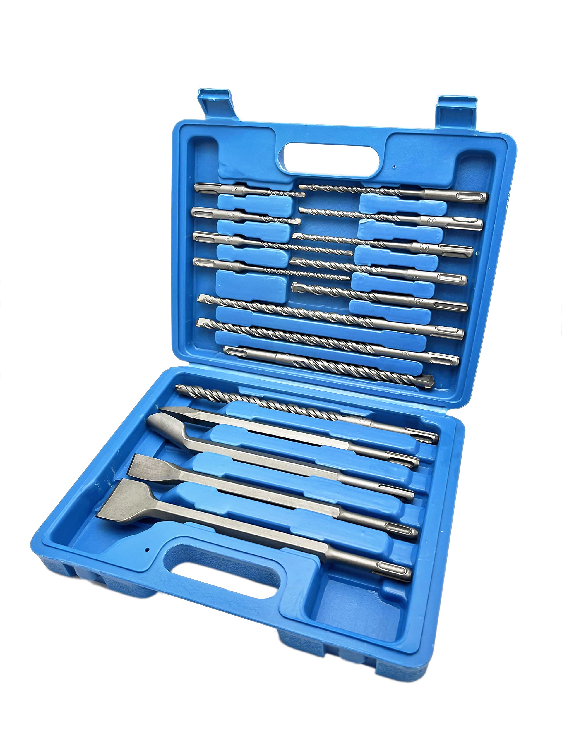Photo 1 of CORTOOL Rotary Hammer Drill Bits Set & Chisels SDS Plus Shank Concrete Masonry Hole Tool 17pcs with Storage Case 40Cr Steel Drill Bit Set