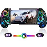 AXYBCOOL Mobile Wireless Phone Controller for iphone/Android with Hall Joystick, Mobile Game Controller with Phone Case Support