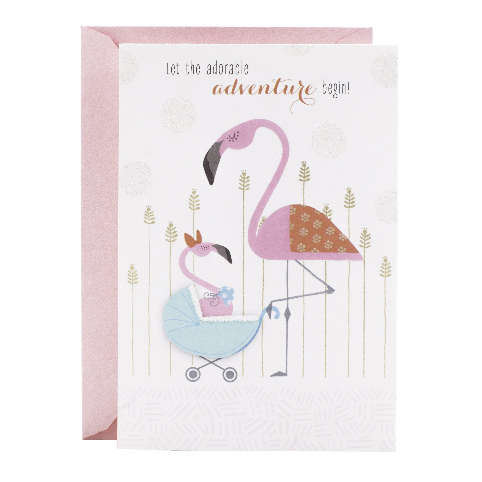 Amazon Com Hallmark Baby Shower Card Flamingo Office Products Amazon Com Hallmark Baby Shower Card Flamingo Office Products