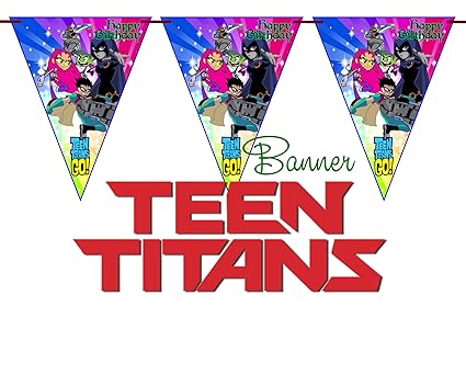 Crafting Mania Llc 10 Teen Titans Special Triangles For Birthday