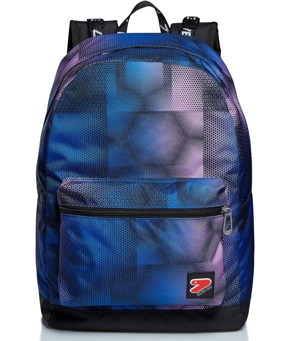 Seven The Double Cyberspace, Unisex Reversible Backpack - Kids, Purple, One Size