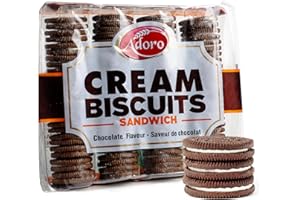 Chocolate Sandwich Cookies, Bulk Snacks 720g, Rich and Creamy Cream Biscuits | Premium Quality Grocery Food | Ideal School Sn