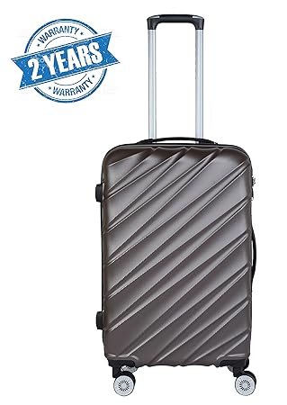 3G Combat 8023 Series Red ABS -4Wheel Hard Sided Luggag Trolley Suitcase