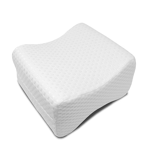 Luxamel | Orthopädisches Kniekissen | Memory Foam | Geeignet für Seitenschläfer | Entlastung von Hüft-, Rücken- und Knie-Schm