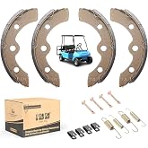 10L0L Golf Cart Brake Shoes/Pads Brake Spring Kit for Club Car DS &amp; Precedent 1995 Up, Tempo 2018 Up, EZGO TXT Medalist 1986.5-1995, Yamaha G1 G2 G8 G9, OEM 101823201, 101816301 (2 Short &amp; 2 Long)