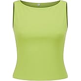 HNBAYPRX Women Off Shoulder Tops Sleeveless Shirts Going Out Crop Tank Top Tank top for Women Sleeveless Tops for Women