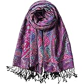TUSHUSTY Pashmina Feel Shawls Wraps Rave Scarf for Women Soft Silky Reversible Men Scarves Hijab