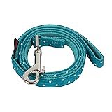 Puppia PARA-AL1529-TE-M Teal Dotty Lead II