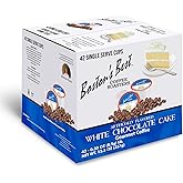 Boston’s Best - White Chocolate Cake Flavored Delicious Gourmet Coffee Compatible with Keurig Coffee Maker, 1 Count (42 Single Serve Medium Roast Cups)