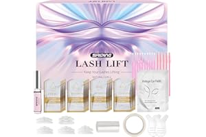 SIRIPINE Lash Lift Kit, Eyelash Perm Kit, 5 Sets Lash Perm Kit Eyelash Lift Kit, Eyebrow Lamination Easy for Beginner, Professional Eyelash Curling Lash Extension Set, Home Achieve Semi-Permanent Curling