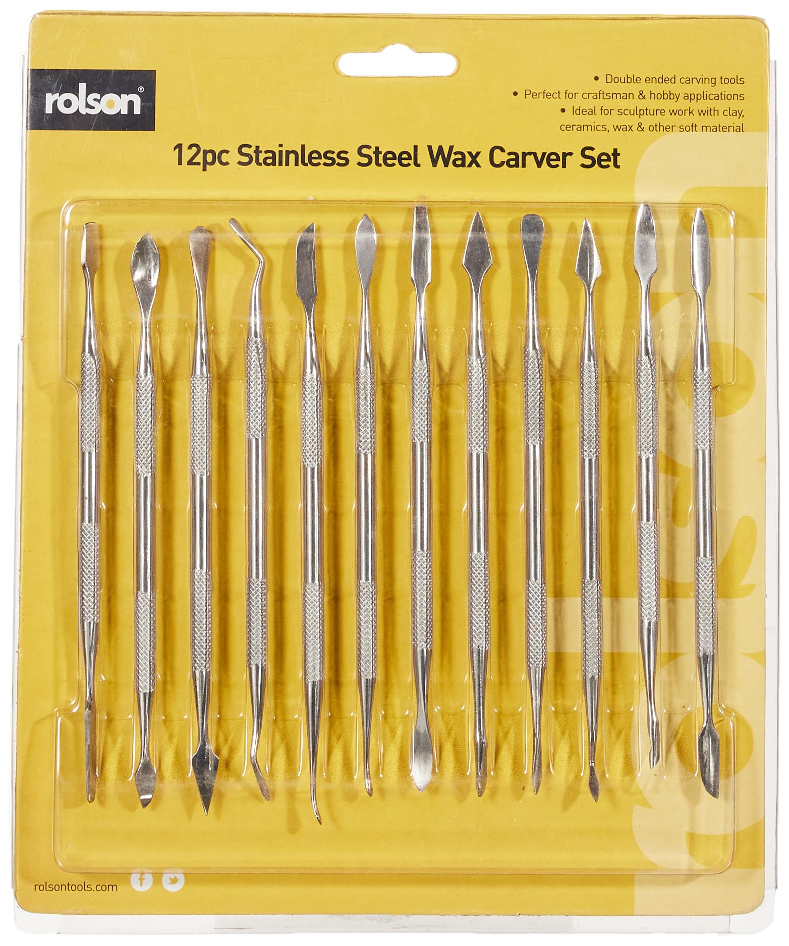 Rolson 59137 12 pc Wax Carver Set