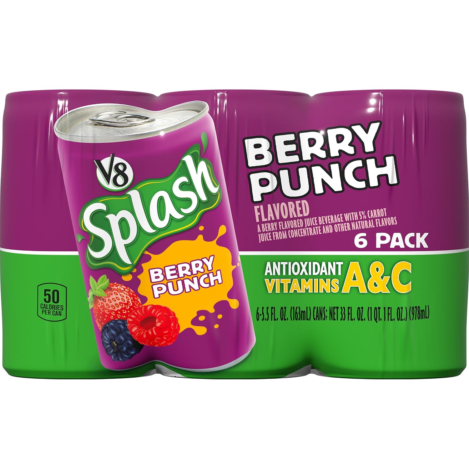 V8 Splash Berry Punch 55 Oz 6 Count