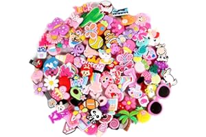 TAMHOO 50 PCS Colorful Cute Shoe Charms Set for Hole Shoes & Bags Decorations