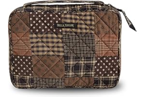 Bella Taylor Quilted Bible Cover for Women - Large Study Bible Case - Ironstone
