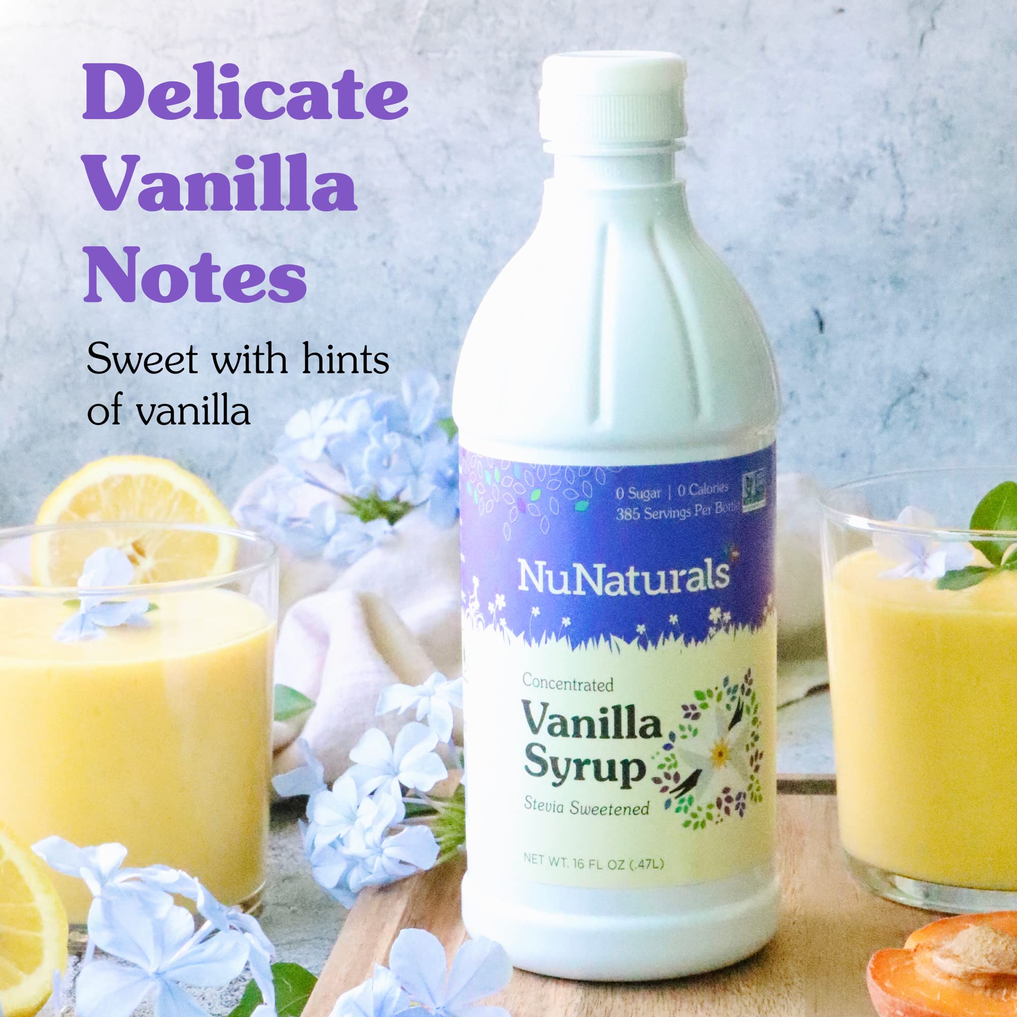 NuNaturals Stevia Syrup, SugarFree Sweetener, PlantBased Sugar