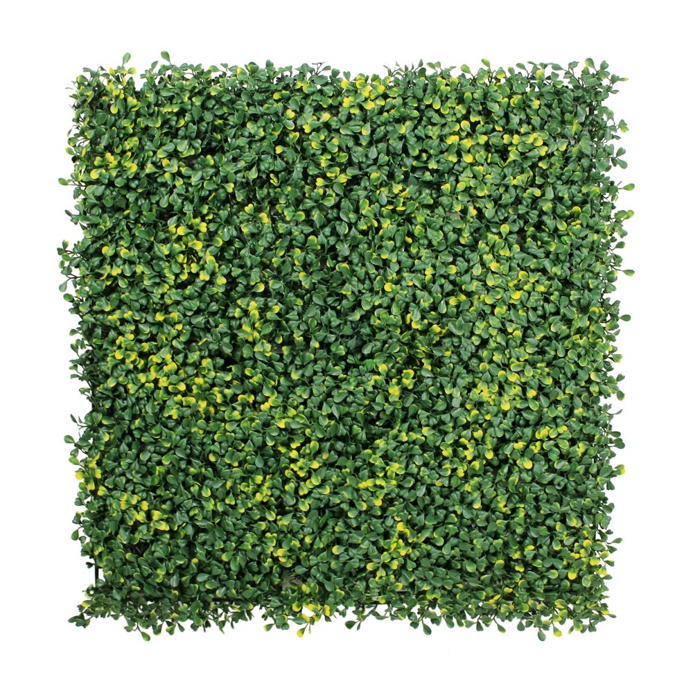 全国組立設置無料 フェイクグリーンマット 人工植物葉フェンス プラスチックパネル 壁掛 ベランダ 家の庭の装飾 50x50cm 枚 １２枚 イエロー B072k5b4v2 １２枚 イエロー イエロー １２枚 Hightimes Com