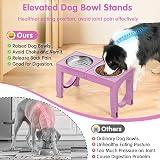 Aystkniet Raised Dog Bowls with Stand 5 Height Adjustable 8–35 cm view 4