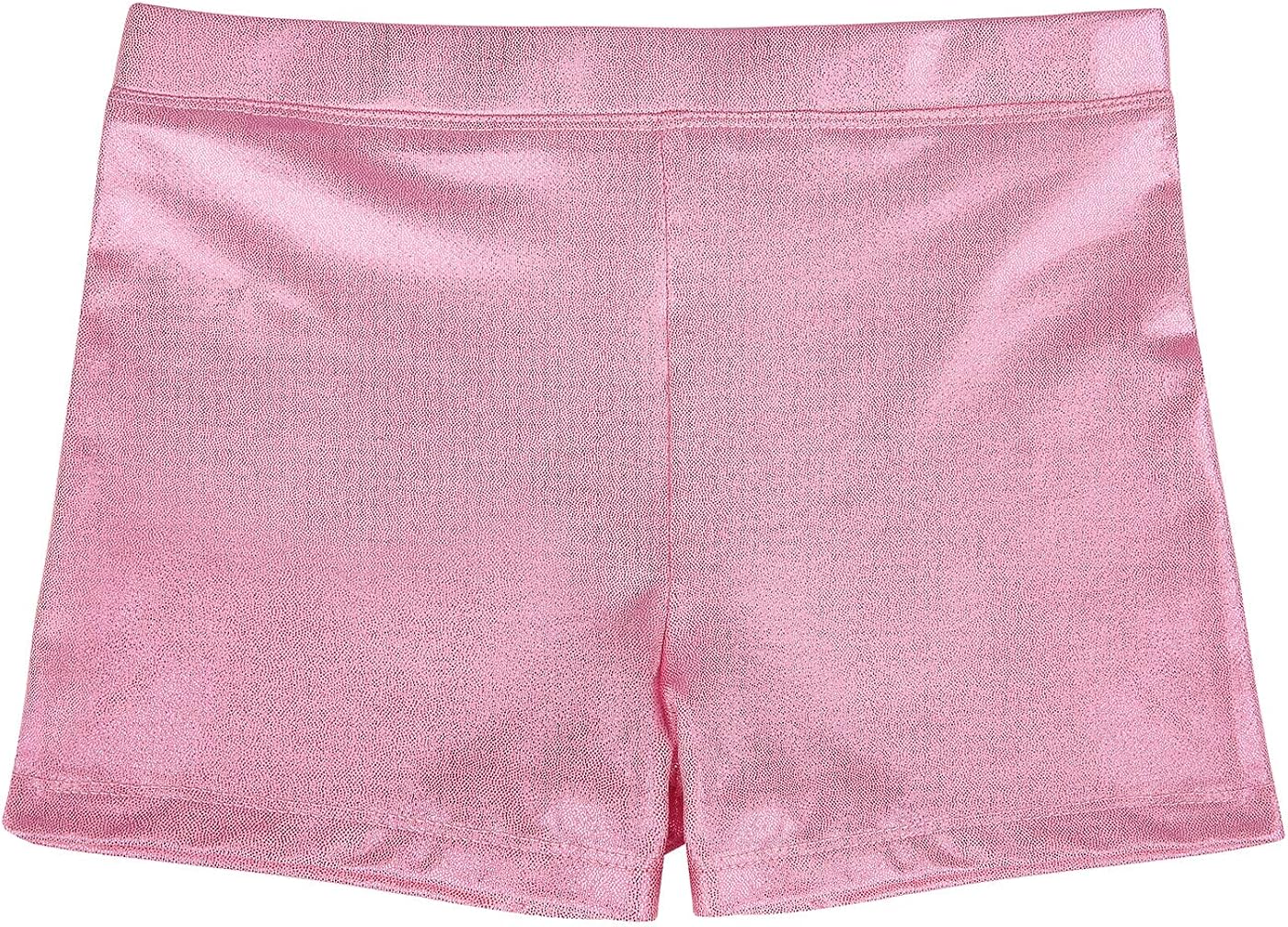 HDE Gymnastics Shorts for Girls Dance Short Glitter Sparkle Tumbling