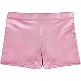 HDE Gymnastics Shorts for Girls Dance Short Glitter Sparkle Tumbling Bottoms