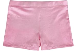 HDE Gymnastics Shorts for Girls Dance Short Glitter Sparkle Tumbling Bottoms