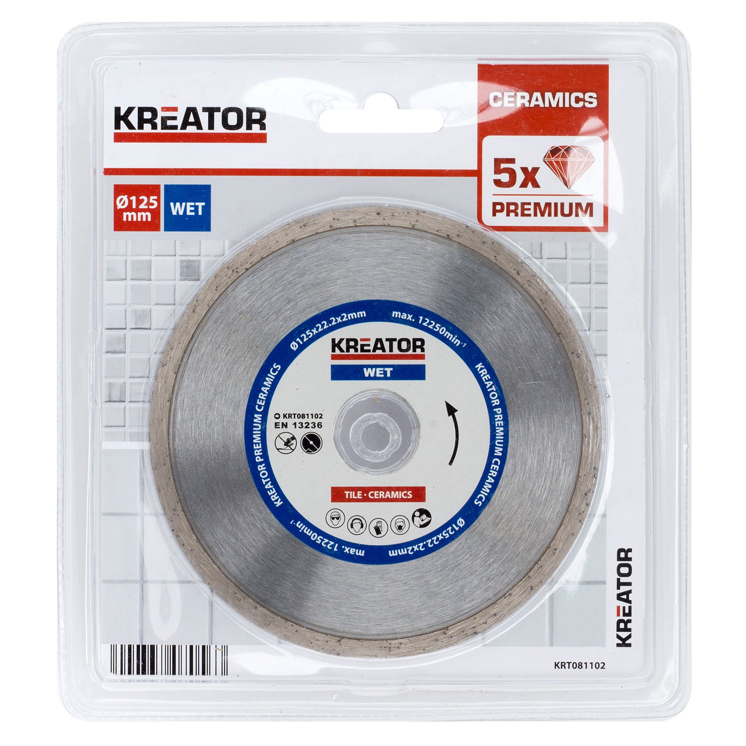 KREATOR KRT081102 D125 Premium Wet Diamond Disc