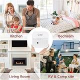 WOLF SHIELD Carbon Monoxide Detector 10 Year Sealed Battery White EN50291:2018 view 8