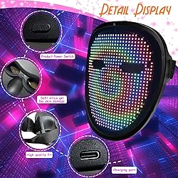 MOYACA Kids LED Mask with Gesture Sensing, Light up